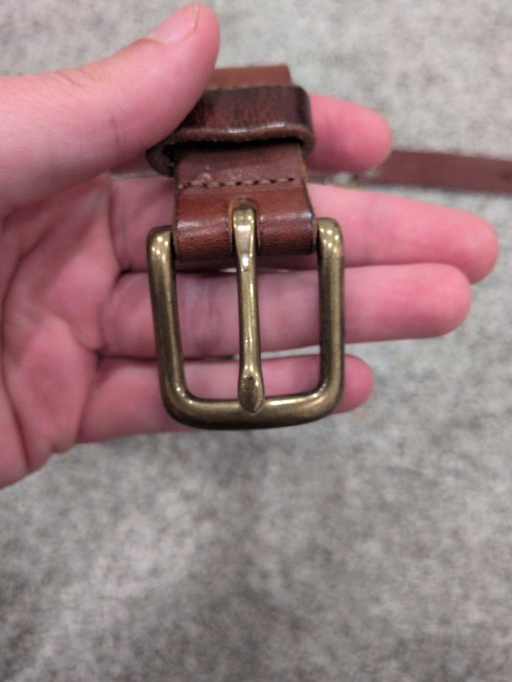 J.Crew Women's Italian Leather Belt Size M Brown Western Boho Equestrian Cinch - Picture 14 of 14